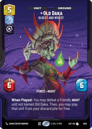 Old Daka - Oldest and Wisest (Prestige) — Legends of the Force
