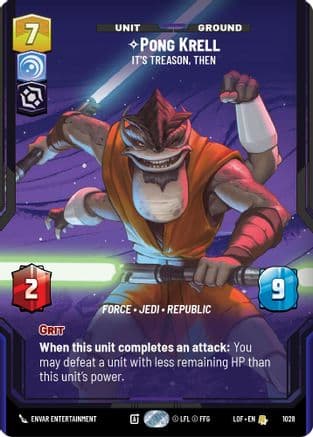 Pong Krell - It's Treason, Then (Prestige) — Legends of the Force