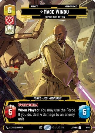 Mace Windu - Leaping into Action (Prestige) — Legends of the Force