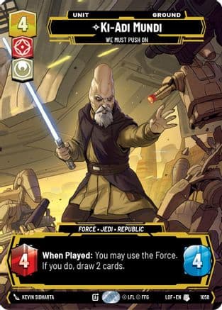 Ki-Adi-Mundi - We Must Push On (Prestige) — Legends of the Force