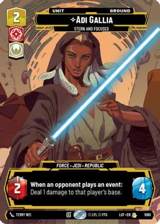 Adi Gallia - Stern and Focused (Prestige) — Legends of the Force