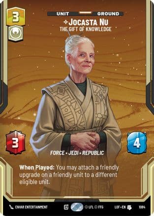 Jocasta Nu - The Gift of Knowledge (Prestige Foil) — Legends of the Force