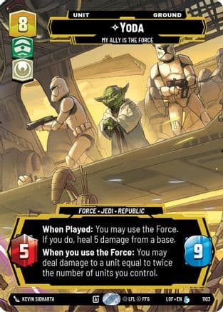 Yoda - My Ally is the Force (Prestige Foil) — Legends of the Force