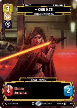 Shin Hati - Overeager Apprentice (Prestige Foil) — Legends of the Force