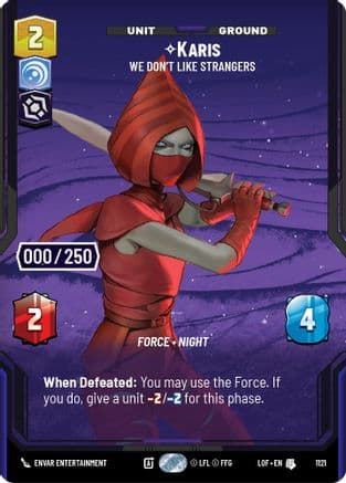 Karis - We Don't Like Strangers (Serialized) — Legends of the Force