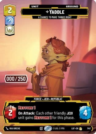 Yaddle - A Chance To Make Things Right (Serialized) — Legends of the Force