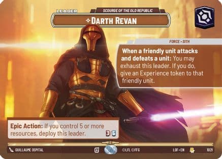 Darth Revan - Scourge of the Old Republic (Showcase) — Legends of the Force