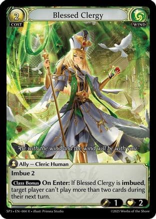 Blessed Clergy — Supporter Pack 3 Grand Archive TCG card by Primea Studio