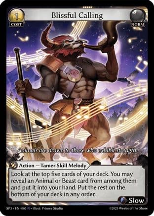 Blissful Calling — Supporter Pack 3 Grand Archive TCG card by Primea Studio
