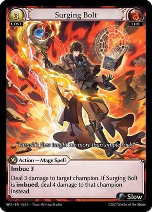 Surging Bolt — Supporter Pack 3 Grand Archive TCG card by Primera Studio