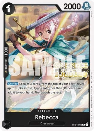 Rebecca (Judge Pack Vol. 6) — One Piece Promotion Cards