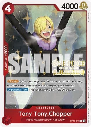 Tony Tony.Chopper (Judge Pack Vol. 6) — One Piece Promotion Cards
