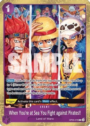 When You're at Sea You Fight against Pirates!! (2025 Pirates League Store Qualifier Winner) — One Piece Promotion Cards