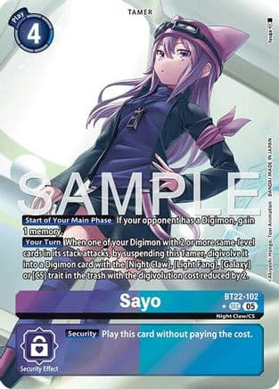 Sayo (Alternate Art) — Cyber Eden