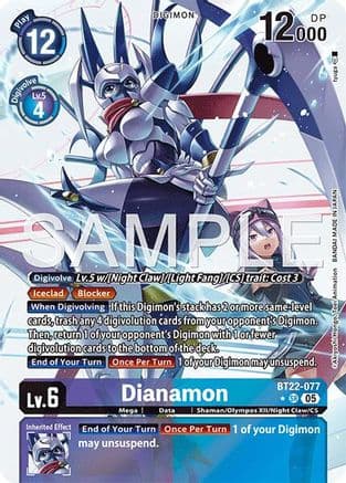 Dianamon (Alternate Art) — Cyber Eden Digimon Card Game card by hyuga