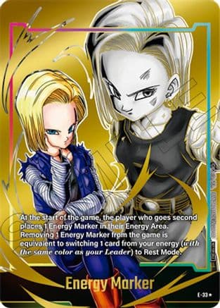 Energy Marker (E-33) (Gold) — Fusion World Energy Markers