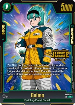 Bulma (Judge Pack (Event Judge) 04) — Tournament and Championship Promos