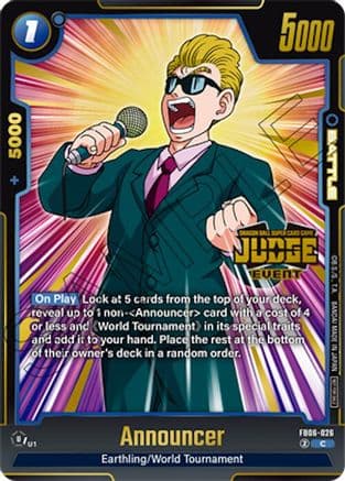 Announcer (Judge Pack (Event Judge) 04) — Tournament and Championship Promos