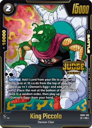 King Piccolo (Judge Pack (Event Judge) 04) — Tournament and Championship Promos