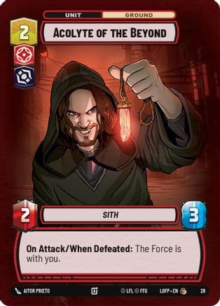Acolyte of the Beyond (Foil) — Legends of the Force - Weekly Play Promos