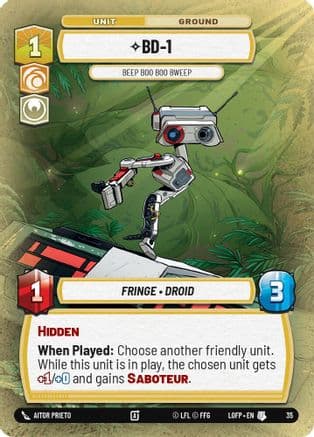 BD-1 - Beep Boo Boo Bweep (Foil) — Legends of the Force - Weekly Play Promos