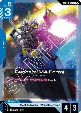Gundam (MA Form) — Starter Deck 01: Heroic Beginnings Gundam Card Game card by Robographer