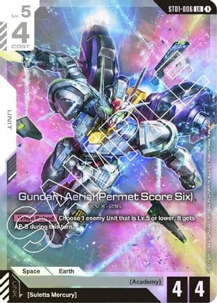 Gundam Aerial (Permet Score Six) — Starter Deck 01: Heroic Beginnings