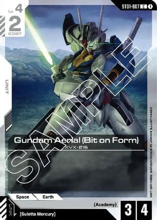Gundam Aerial (Bit on Form) — Starter Deck 01: Heroic Beginnings