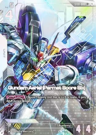 Gundam Aerial (Permet Score Six) (LR+) — Starter Deck 01: Heroic Beginnings