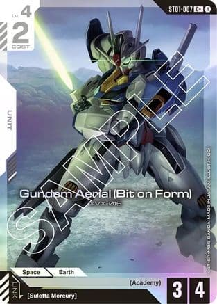 Gundam Aerial (Bit on Form) (C+) — Starter Deck 01: Heroic Beginnings