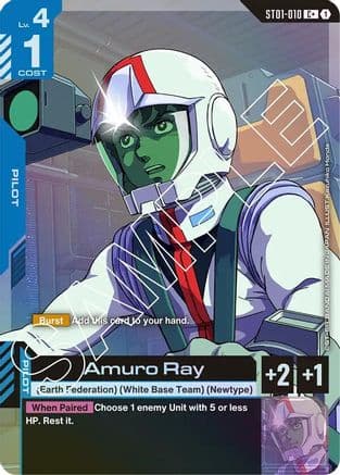 Amuro Ray (C+) — Starter Deck 01: Heroic Beginnings