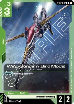 Wing Gundam (Bird Mode) — Starter Deck 02: Wings of Advance