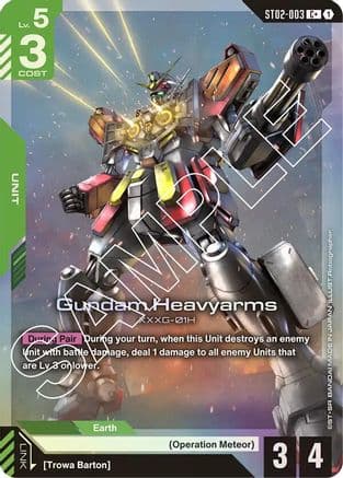 Gundam Heavyarms (C+) — Starter Deck 02: Wings of Advance Gundam Card Game card by Robographer