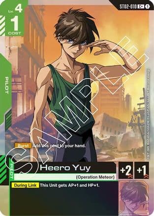 Heero Yuy (C+) — Starter Deck 02: Wings of Advance