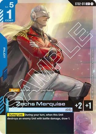 Zechs Merquise (C+) — Gundam Card Game card