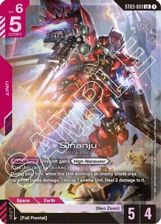 Sinanju — Starter Deck 03: Zeon's Rush
