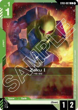 Zaku I — Starter Deck 03: Zeon's Rush