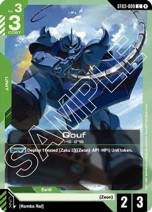 Gouf — Starter Deck 03: Zeon's Rush