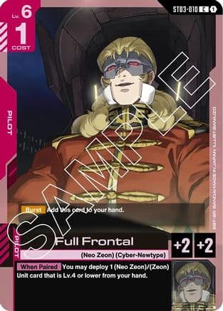 Full Frontal — Starter Deck 03: Zeon's Rush