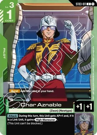 Char Aznable — Starter Deck 03: Zeon's Rush