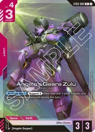 Angelo's Geara Zulu (C+) — Starter Deck 03: Zeon's Rush