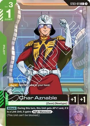 Char Aznable (C+) — Starter Deck 03: Zeon's Rush
