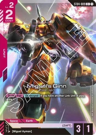 Miguel's Ginn (C+) — Starter Deck 04: SEED Strike
