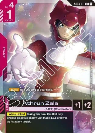 Athrun Zala (C+) — Starter Deck 04: SEED Strike Gundam Card Game card by Misa Matoki