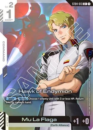 Hawk of Endymion (C+) — Starter Deck 04: SEED Strike Gundam Card Game card by Hisashi Fujiwara