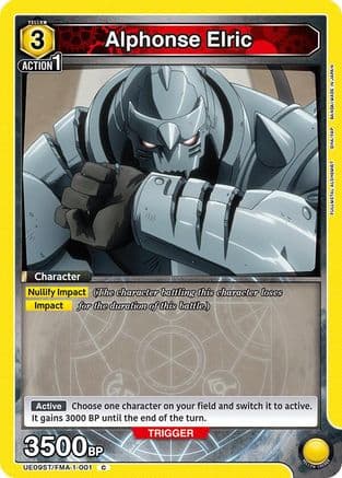 Alphonse Elric (001) — UE09ST: FULLMETAL ALCHEMIST Starter Deck