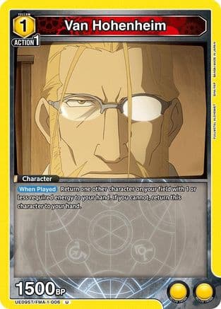 Van Hohenheim — UE09ST: FULLMETAL ALCHEMIST Starter Deck