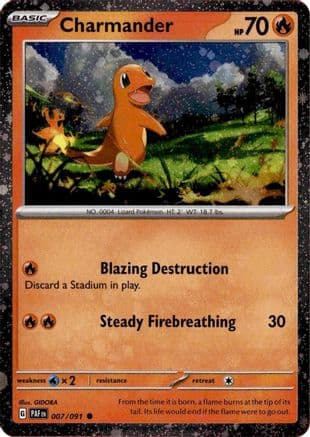 Charmander - 007/091 (Cosmos Holo) — Miscellaneous Cards & Products Pokémon TCG card by GIDORA