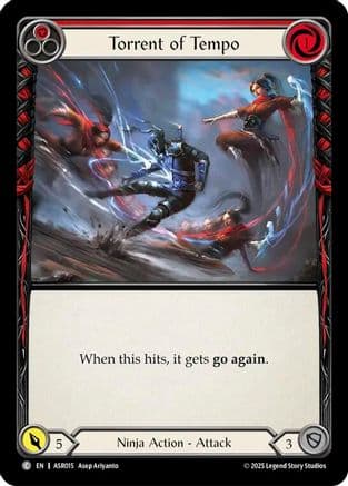 Torrent of Tempo (Red) — Armory Deck: Ira Flesh and Blood card by Asep Riyanto