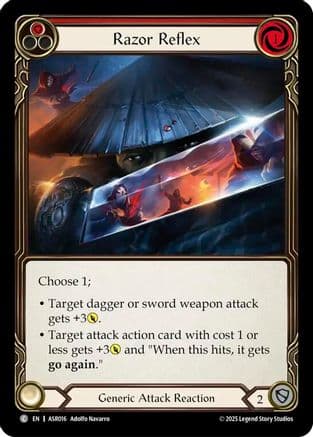 Razor Reflex (Red) — Armory Deck: Ira Flesh and Blood card by Adolfo Navarro